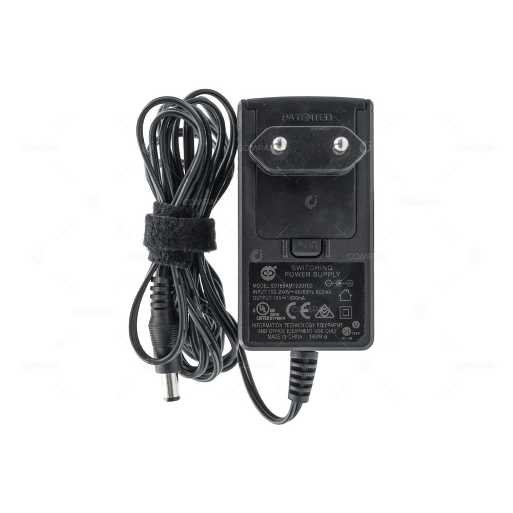 S018BAM1200150 POWER SUPPLY OUTPUT 12V 1.5 A INPUT 100-240V 0.5A WITH 4 AC ADAPTERS FOR CRADLEPOINT ARC CBA850 -